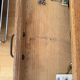 Vintage wooden desk from the 50s and 60s, made in France