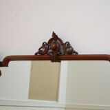 Victorian mahogany overmantel mirror - 75x121cm