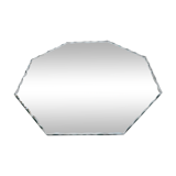 Old octagonal mirror beveled art deco to pose 1940 1950