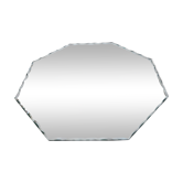 Old octagonal mirror beveled art deco to pose 1940 1950