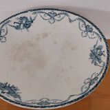 Compotier en faïence terre de fer Longwy 1900