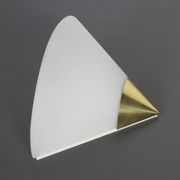 Pair of opaline glass wall lights designed by Limburg, Germany.