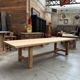 Grande table d’office Début XXème en chêne massif