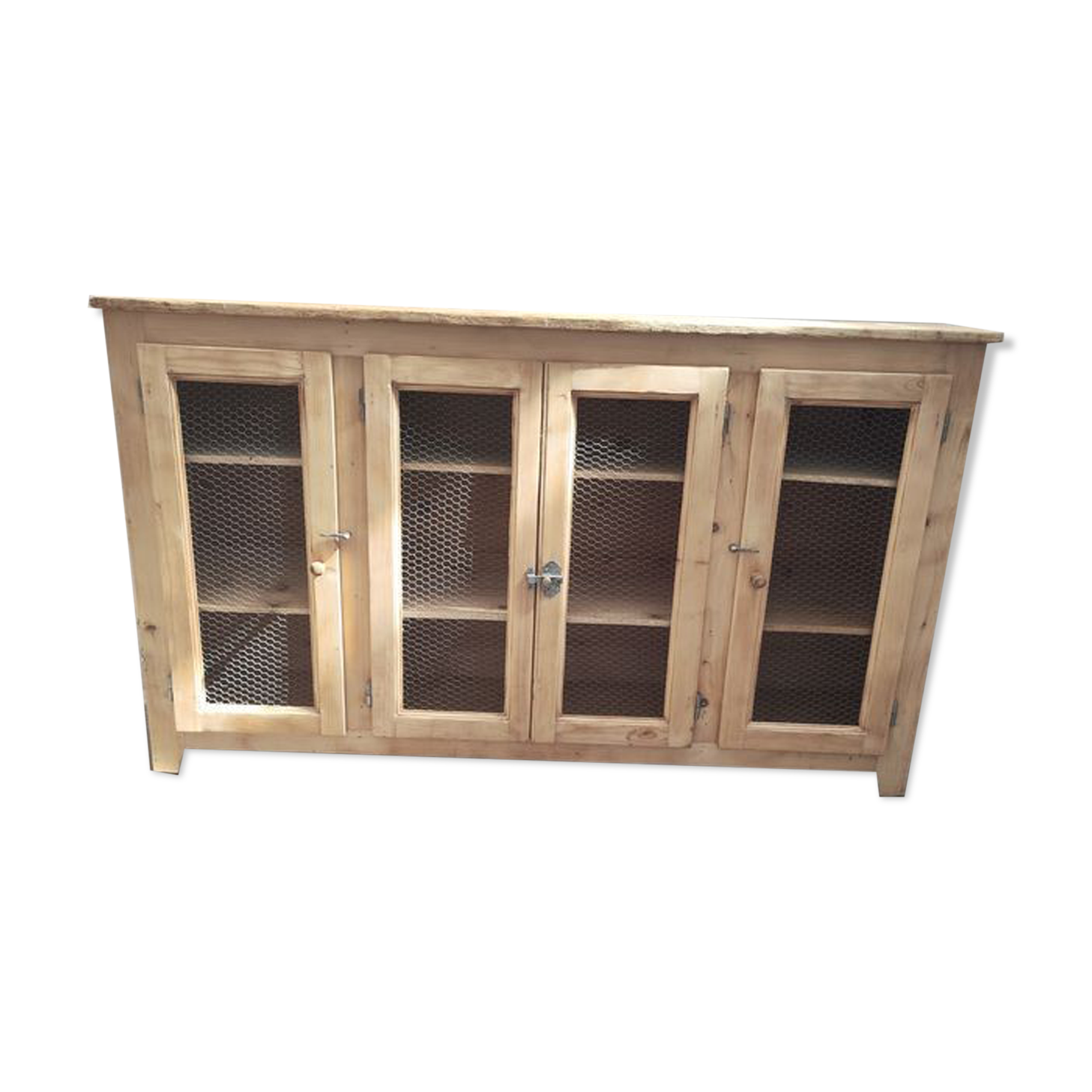 old workshop furniture four mesh doors