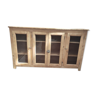 old workshop furniture four mesh doors