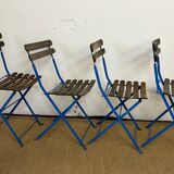 Set of 4 folding chairs guinguette