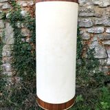 Tripod lampfloor, with vintage conical lampshade, 60s