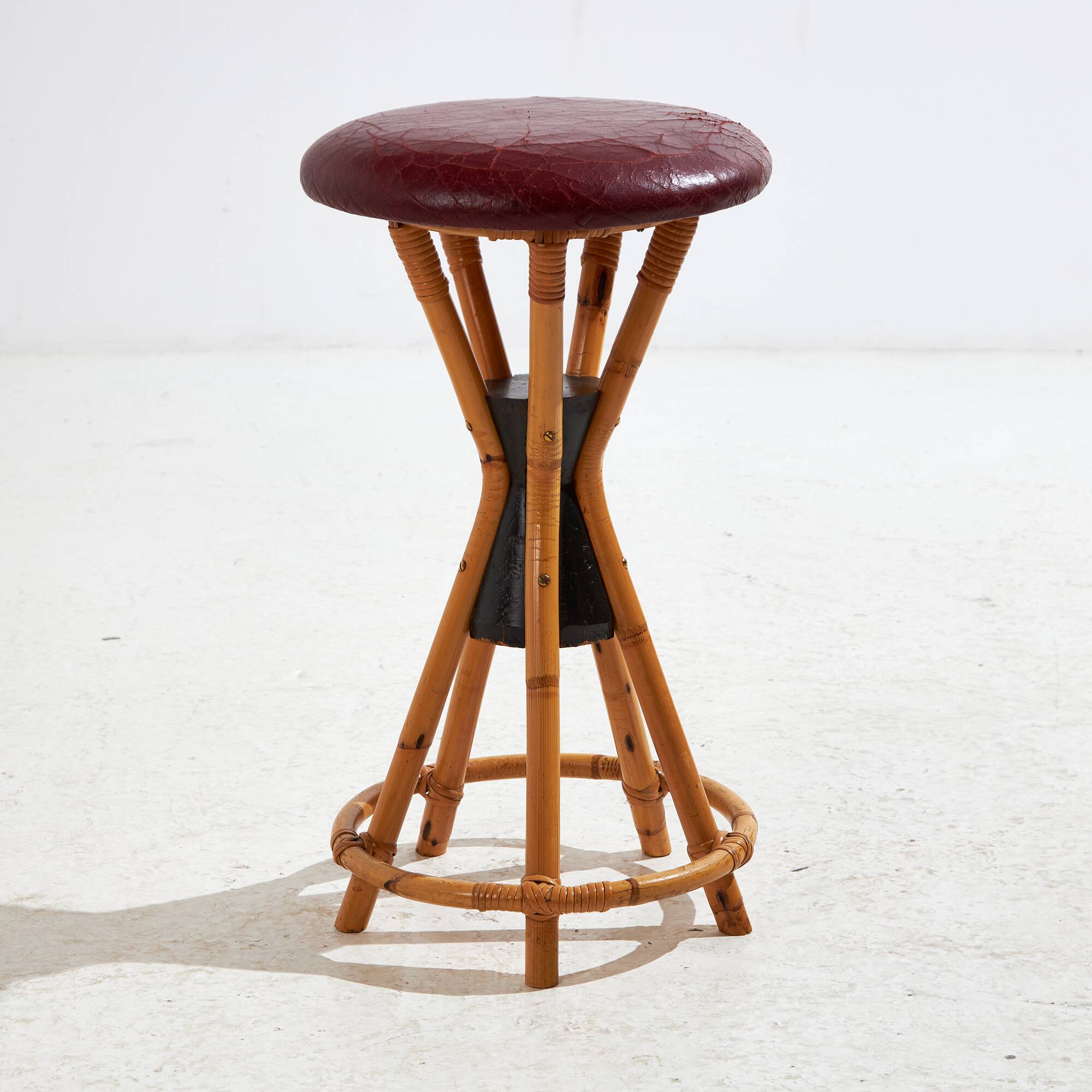 Tabouret de bar en bambou (mk10412)