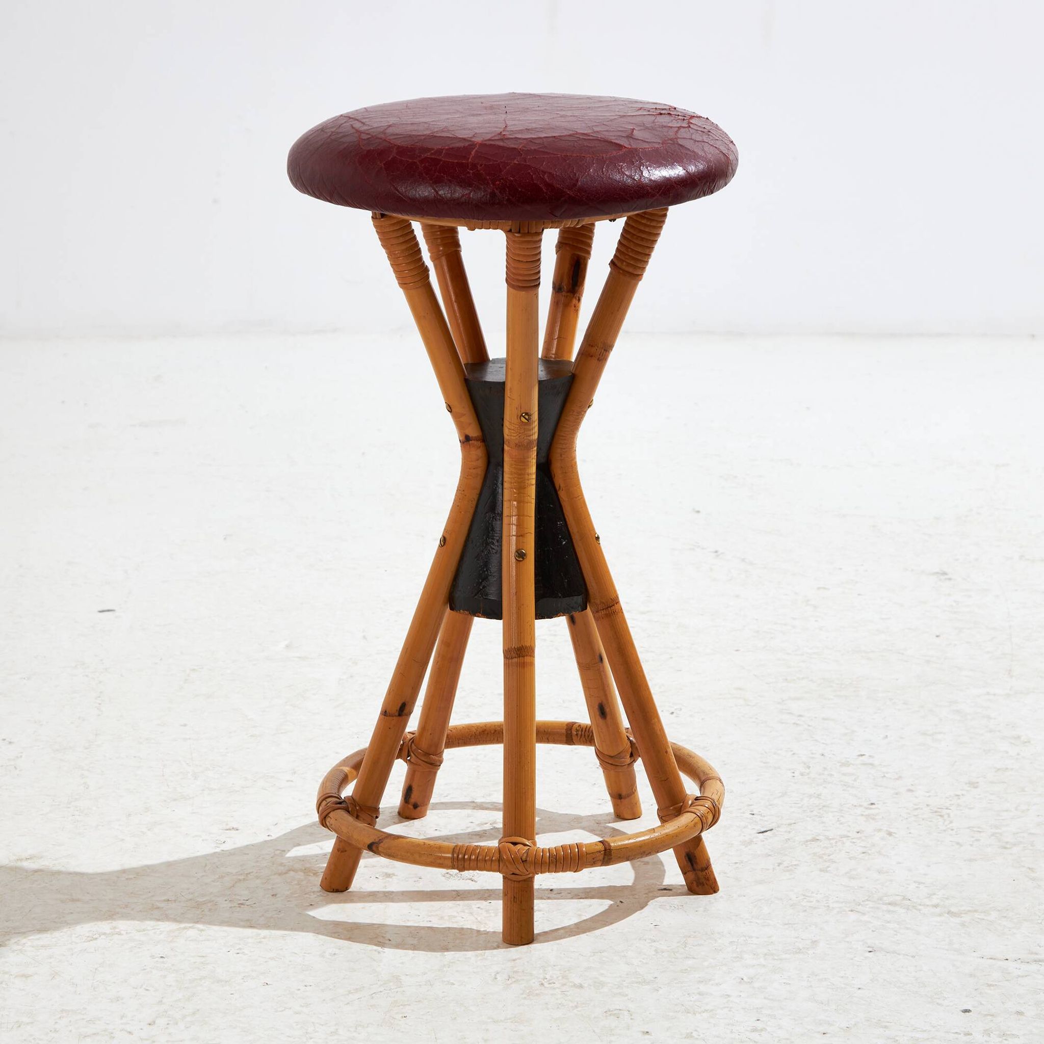 Tabouret de bar en bambou (mk10412)