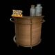 Bar rotin vintage