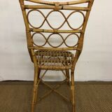 Rattan chairs with bedside