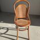 Canned chair in natural wood