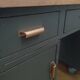 Bureau en métal avec plateau en hévéa