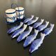 10 knife holders and 1 duo salt and pepper shaker
