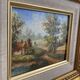 Small framed landscape painting