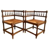 Set of two 19th century wicker chairs