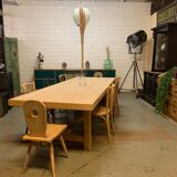 XXL solid oak farm table