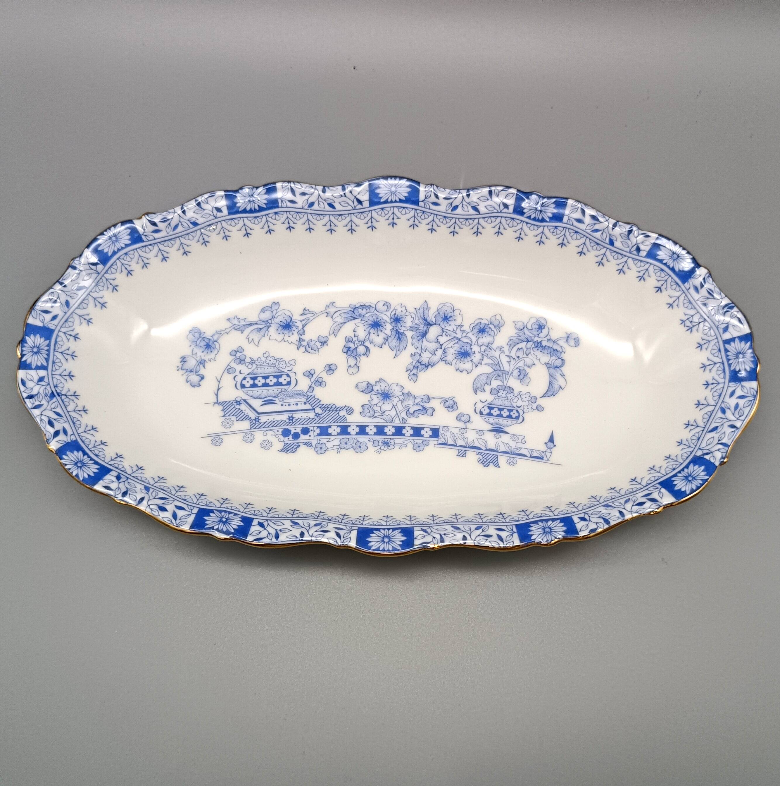 2 vintage porcelain raviars theresia pattern seltmann weiden bavaria