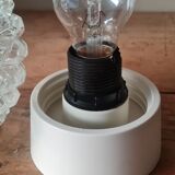 1970s chiseled glass wall light