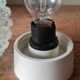 1970s chiseled glass wall light