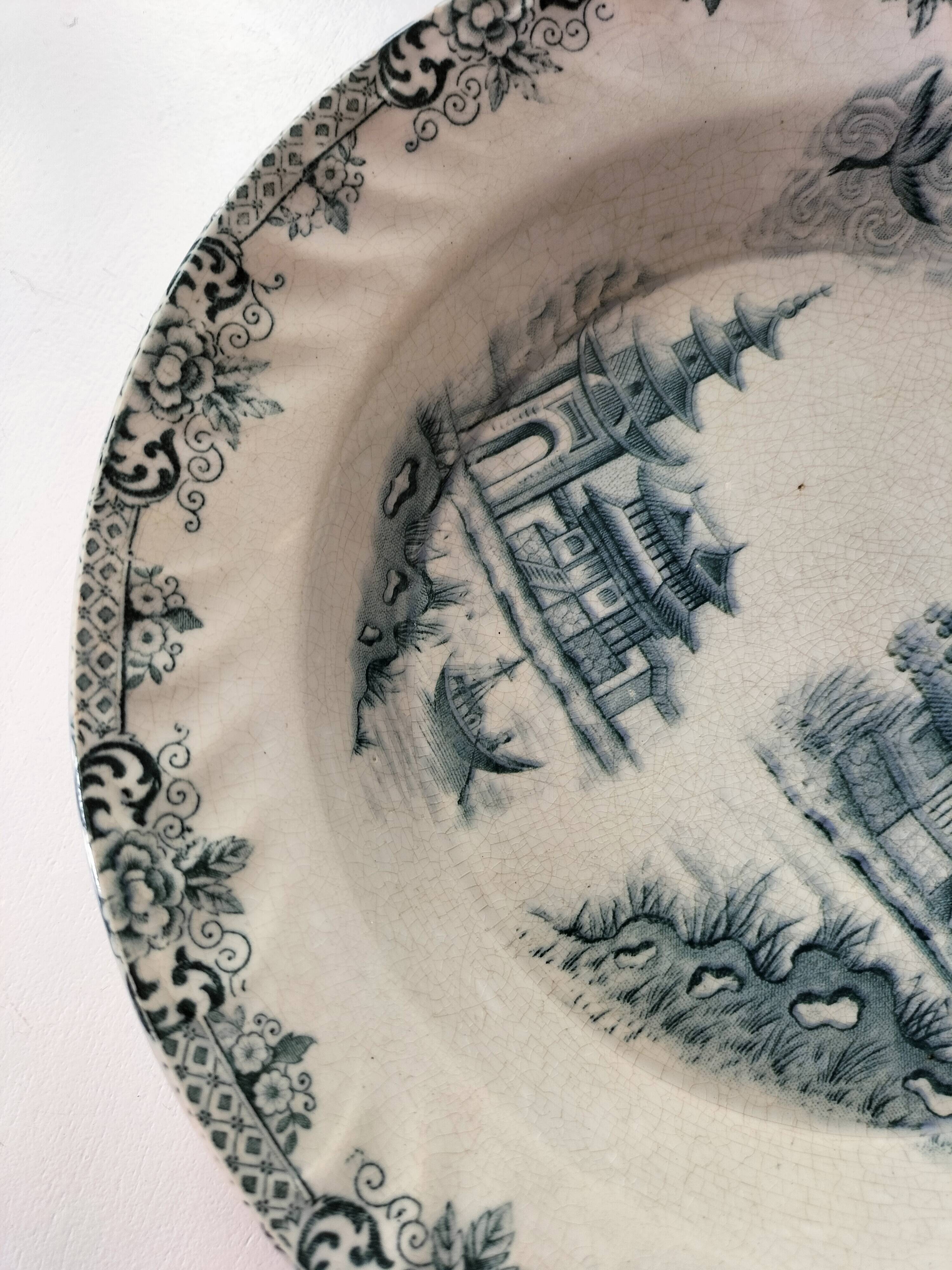 Plate HB & Cie Choisy-le-Roi model Saïgon (1900-1915)