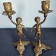 Set of two cherub cherub candlesticks