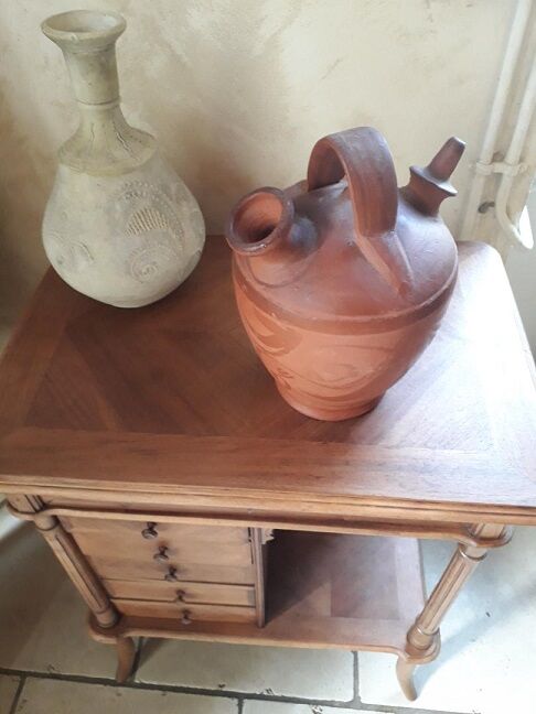 Old jar in terra cotta