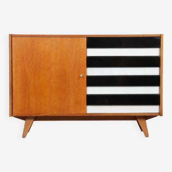 Vintage oak chest of drawers by Jiri Jiroutek, model U-458, 1960s