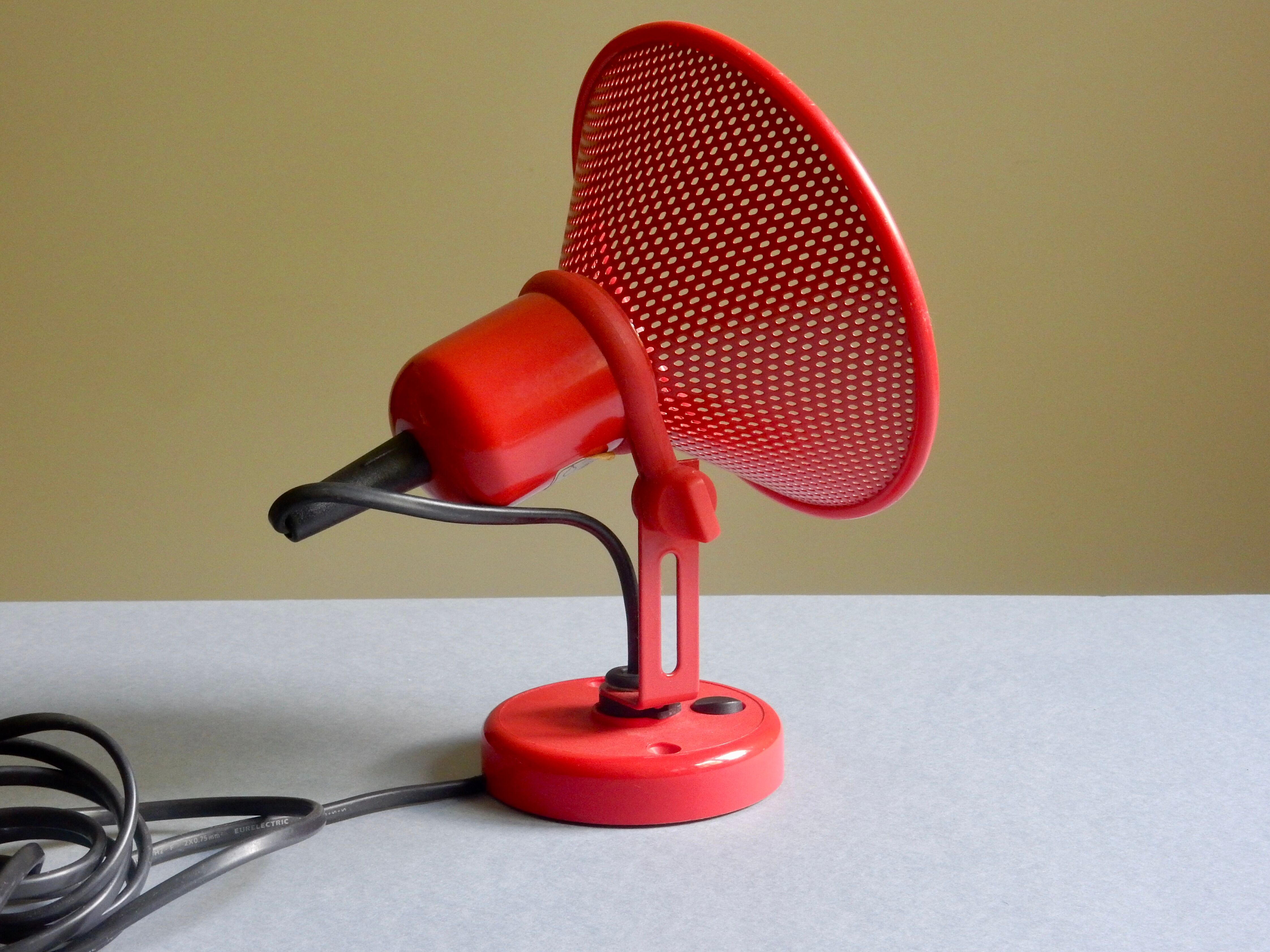 Red wall lamp from the 80