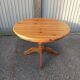Old dining table vintage pine wooden chairs