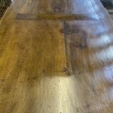 Louis xvi style mid-style table in restored walnut