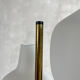 Stilnovo, floor lamp with three opalines, Italy 1950