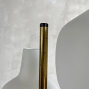 Lampadaire à trois opalines, Stilnovo, Italie 1950
