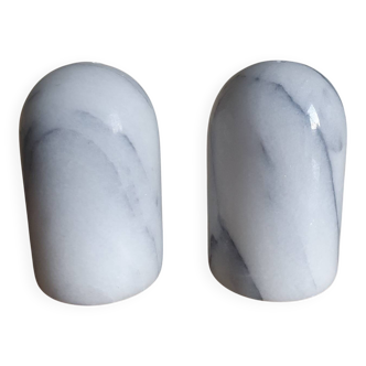 Salière et poivrièr en marbre
