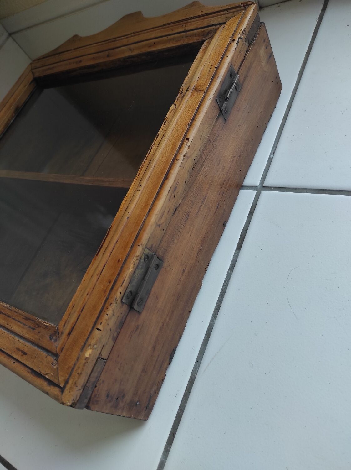 Old cherry display case