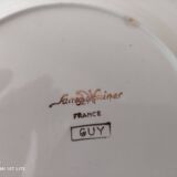 Set of 10 Sarreguemines soup plates, Guy model