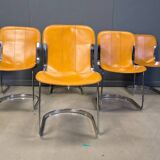 Vintage dining chairs by Cidue set of 6, 1970s
