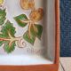 Terracotta plate signed P.Boy, glazed artisanal ceramics.