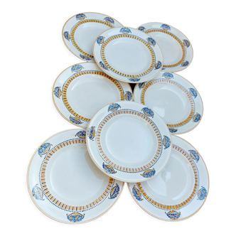 Assiettes plates Longwy