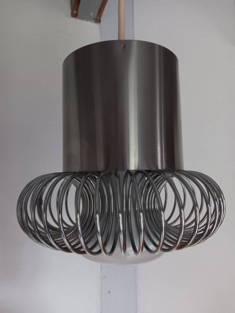 Suspension inox années 70 Philippe Rogier