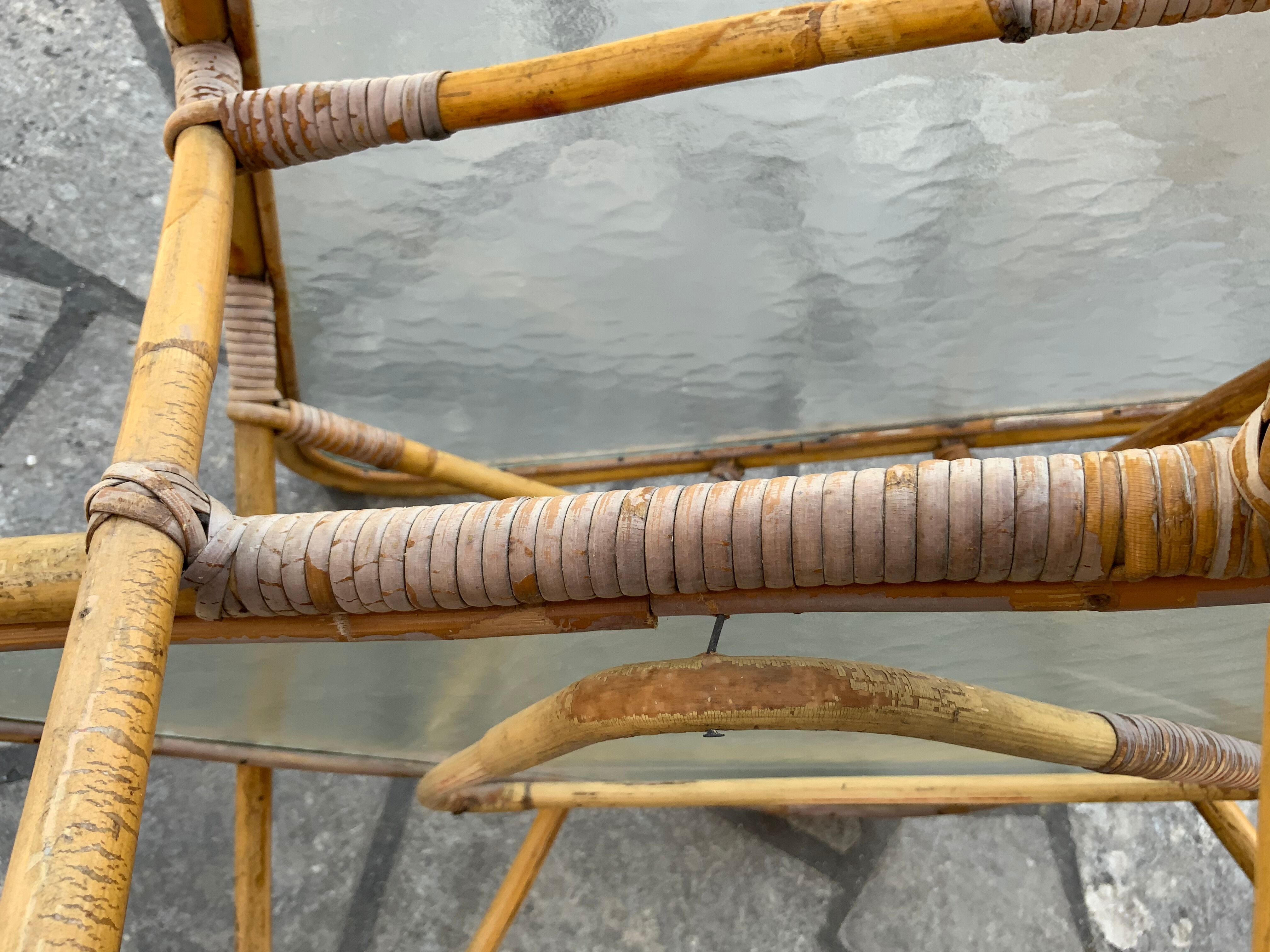 Vintage triangular coffee table