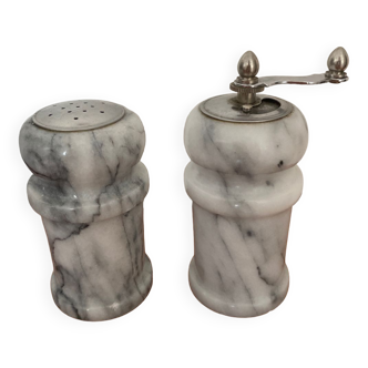 White Marble Salt and Pepper Shaker