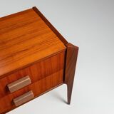Italian sideboard or chest of drawers in teak Italy 1960
