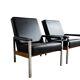 Set of 2 vintage J Mertens armchairs