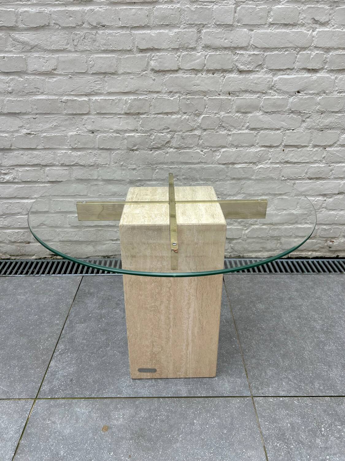 Artedi travertine coffee table 1970