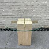 Table basse travertin Artedi 1970