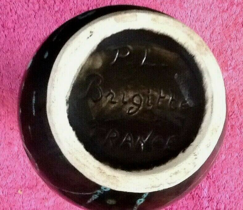 Vase ceramic Le Poët-Laval (Drôme) Brigitte France 1960