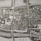 Carte historique de l'Ile de la cité à Paris en 1754