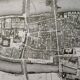 Historical map of the Ile de la Cité in Paris in 1754
