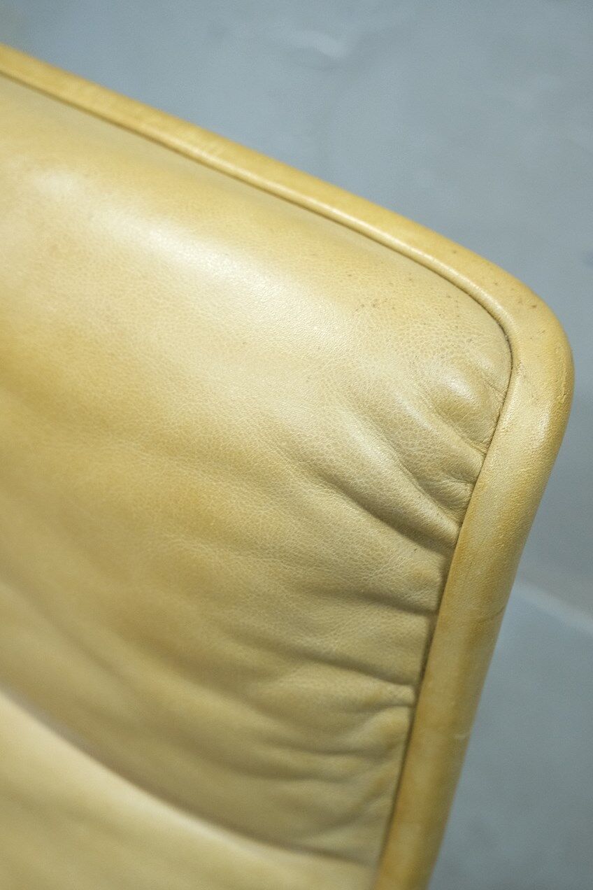 Office Leather Armchair by Delta Design for Wilkhahn, 1960s